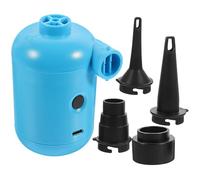 Kichvoe Pompe à Air Électrique USB Bleue Compacte pour Usage Domestique et Extérieur, Compresseur d'air Rapide pour Matelas Pneumatique, Bateau Pneumatique et Camping, Gonfleur-dégonfleur