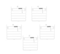 Kichvoe Porte de Cage à Oiseaux à Ressorts 5pcs en Plastique Blanc, Facile à Installer et Confortable à Utiliser, Accessoire de Remplacement pour Cage à Oiseaux