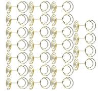 Kichvoe Porte-numéros de Table Dorés Support Photo et Mémo Sécurisé Lot de 25 en Fil d'acier Carbone Fête pour Mariage ou Bureau