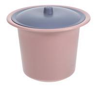 Kichvoe Pot de Chambre avec Couvercle en Plastique Compact et Antiretournement, Adapté pour Grands-parents et Femmes Enceintes, pour Usage Domestique Hygiénique