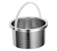 Kichvoe Pot Intérieur de Chauffe-cire en Alliage D'aluminium 500ml, Facile à Nettoyer et Solide, Récipient pour Machine à Cire D'épilation Argenté