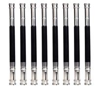 Kichvoe Rallonge de Crayon Lot de 8 Légère et Robuste en Acier Inoxydable Double Extrémité Prolongateur Pratique pour Crayons Courts Set de Set de Pièces pour Bureau et Maison