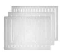 Kichvoe Règle Multifonctionnelle en Plastique 3pcs Espacements de Ligne 10mm, 9mm, 8mm pour Calligraphie et Projets Académiques Créatifs, Portable et Pratique