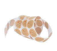 Kichvoe Rouleau de 500 Étiquettes Rondes en Papier Kraft Adhésives pour Décoration, pour Sachets de Bonbons et Boîtes Lors D'anniversaires ou Boutiques de Jouets
