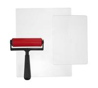 Kichvoe Rouleau de Gel pour Impression Artistique avec Brosse Intégrée, Plastique Compact et Transfert de Couleur Vibrant, pour Création de Cartes DIY et Arts