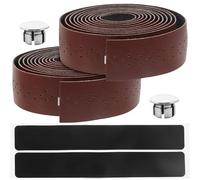 Kichvoe Ruban de Guidon pour Vélo de Route en Pu Perforé Antidérapant et Absorbant les Chocs, 1 Jeu Marron, Housse de Guidon Respirante Adaptée au Cyclisme sur Route et Vtt