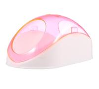 Kichvoe Sable Rose Maison de Bain en Plastique pour Hamster et Chinchilla | Entrée Pratique, Base Stable et Demi-transparence, avec Pelle Filtrante, pour Maison et Cage Couleur Aléatoire