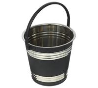 Kichvoe Seau à Glace Seau à Glaçons Multifonctionnel 2l en Acier Inoxydable Portable Noir pour Refroidir Bière et Vin pour Bar et Ktv
