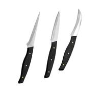 Kichvoe Set de Couteaux de Sculpture de Fruits en Acier Inoxydable Manche en Bois, Facile à Utiliser pour Découper Légumes et Fruits en Restaurant ou Hôtel