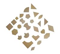 Kichvoe Set de Gabarits de Découpe en Acrylique Outils Précis pour Alignement et Coupe Lot de 27 pour Patchwork Patrons de Couture - pour et Loisirs Créatifs