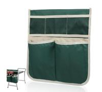 Kichvoe Siège de Jardin à Genoux Pochette à Outils en Tissu Oxford 600d, Grosse Capacité de Rangement, Vert, Paquet Multifonction pour Jardinage et Transport D’Outils, Compatible Chariot