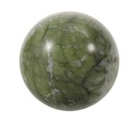 Kichvoe Sphère de Jade Vert Poli de 5 Cm Divination Décoration de Bureau Énergie Feng Shui et Entretien Facile, Ornement Raffiné en Hsiuyen Jade