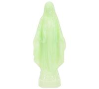 Kichvoe Statue de la Vierge Marie lumineuse - Figurine phosphorescente - Statuette de Marie de la grâce - Sculpture catholique - Décoration de bureau pour église - Décoration de table