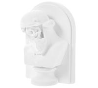 Kichvoe Statue en Résine Poséidon Blanc, Sculpture Décorative Artistique