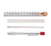Kichvoe Stylo de Marquage en Stéatite pour Soudage Surface Lisse et Plate, Outil de Soudage en Fer Facile à Transporter, 1 Set Crayon à Dessin en Stéatite Blanc