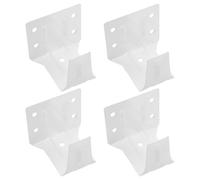 Kichvoe Support Central sans Perçage 4pcs pour Stores Enrouleurs en Fer Blanc Résistant la Rouille, Accessoire pour Installation de Rideaux la Maison