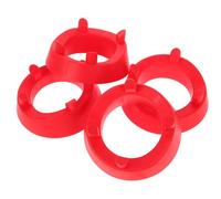 Kichvoe Support de Basket Rouge en PP, Lot de 4 Pièces, Socle Multifonctionnel Facile à Assembler pour Rangement et Présentation en Intérieur