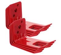 Kichvoe Support Mural pour Extincteur D'incendie 8 Pièces en Fer et Plastique, 2,5cm, Évite Basculement et Glissement, pour Atelier et Maison