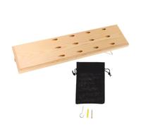 Kichvoe Support Mural Structure Robuste pour Fléchettes en Bois 12 Emplacements et Installation Facile, pour Bureau ou Maison