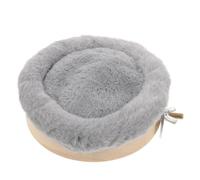 Kichvoe Support Perchoir pour Perroquet avec Plateau Chauffant Confortable et Sécurisé Accessoire Cage Oiseau pour Perruches et Cockatiels Plateforme Double Couche Gris Foncé