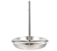 Kichvoe Support Vertical et Recueillir Graisses Efficacement en Acier Inoxydable Plateau de Ergonomique pour Rôtir la Dinde pour Rôtissoire à Poulet
