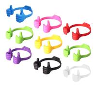 Kichvoe Supports de Téléphone Multifonctions en PP 9 Pièces, Support Portable Pratique sans Utilisation des Mains, pour Bureau et Dortoir, Design Simple et Créatif