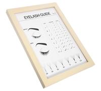 Kichvoe Tableau D'affichage Élégant Support de Présentation de Styles Design de Bureau en Bois pour Extensions de Cils pour Salons de Beauté