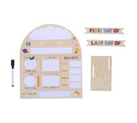 Kichvoe Tableau effaçable à sec pour l'école, premier et dernier