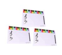 Kichvoe Tableaux Blancs Effaçables Lot de 3 Léger et Facile à Transporter en Plastique pour Portée pour Pratique et Enseignement en École