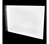 Kichvoe Tablette Lumineuse de Traçage LED A4 Design Translucide en Plastique Noir avec Luminosité Réglable Portable pour Dessin et Calligraphie pour Artistes et Étudiants