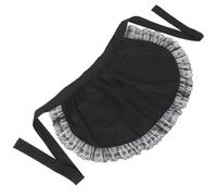 Kichvoe-Tablier à fleurs pour filles,accessoires pour barbecue,dentelle noire,en coton - Type Black-52x42cm