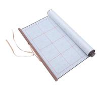 Kichvoe Tapis de Calligraphie à L'eau pour Débutants et Étudiants, Argenté | Texture Nette, Matériau Épaissi, Rangement en Rouleau, pour Pinceau Chinois et Peinture à L'eau, Maison ou Cours