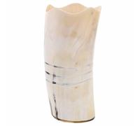 Kichvoe Tasse à boire en corne : tasse à thé, café, bière, whisky, lait, fête, festival, vin, pour usage quotidien, occasions spéciales, 350 ml