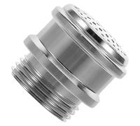 Kichvoe Tête de Lanterne à Gaz Buse pour Lampe à Vapeur Acier Inoxydable Argenté Pièce de Rechange Portable pour Lampe à Pétrole à Gaz Usage Maison et Camping