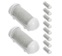 Kichvoe Têtes de Rechange Élimination des Callosités en Plastique pour Râpe à Pied Électrique 10pcs Compatibles Universellement pour Soins des Pieds à Domicile