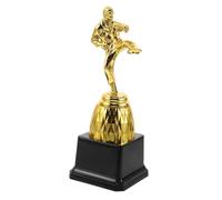 Kichvoe Trophée Taekwondo Trophée du Vainqueur Or en Plastique, Design Portable, Résiste la Décoloration L’Usure, pour Athlètes, Remise de Prix Scolaire, Exposition Karaté