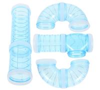 Kichvoe Tuyaux pour Hamsters en Plastique 8 Pièces, Kit Labyrinthe Extérieur DIY pour Cage, Tubes Labyrinthes Modulaires pour Tunnels et Jeux, Accessoires pour Cage Hamster Amusants