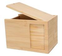 Kichvoe Urne en Bambou pour Animaux de Compagnie Cadre Photo, Boîte Funéraire Spacieuse pour Cendres de Chat et Chien, Design Naturel et Fonctionnel pour Souvenir Personnel