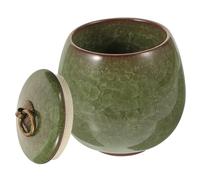 Kichvoe Urne Funéraire Céramique pour Animaux Cendres Urne Chat Scellée avec Couvercle Compacte pour Conservation des Cendres de Compagnie Finition Boîte Mémorielle Portable