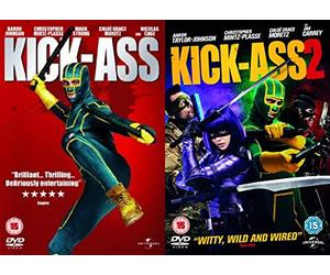Kick Ass 1-2 Complete Collection DVD - Kick-Ass, Kick-Ass 2 DVD - Kick-Ass 2 Movies Collection DVD