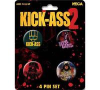 Kick-Ass 2 - Pack de 4 badges BN5926 (taille unique) (Coloré)