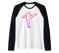 Kick Boxing Muay Thai coloré pour Filles Manche Raglan