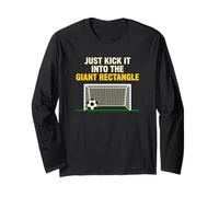 Kick It in The Giant Rectangle Joueur de Football Manche Longue