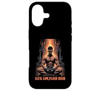 Kick Low Flight High Muay Thai MMA Warrior Coque pour iPhone 17