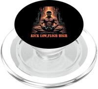 Kick Low Flight High Muay Thai MMA Warrior PopSockets PopGrip pour MagSafe