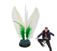 Kick Shuttlecock - Chinese Jianzi Shuttlecock | Plume Shúttlecock, White Feathers Foot Kick Chinese Jianzi,Handwheel Fitness Entertainment and Foot Sports Outdoor Toy Game for Kids Adults
