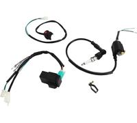 Kick Start Moteur Câblage Câble CDI Boîte Bougie Commutateur de bobine d'allumage -Loom Kit pour 50cc 70cc 110cc 125cc 140cc 160cc Dirt Pit Bike ATV