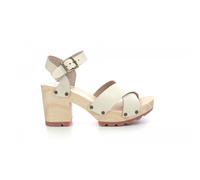 KICKERS Femme Wise Sandale à Talon, Blanc Casse, 39 EU