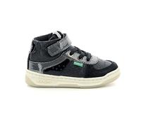 Sneakers hautes enfant kickalien noir brillant 25
