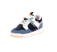 Kickarting, Baskets Basses Garçon, Marine Blanc Orange, 34